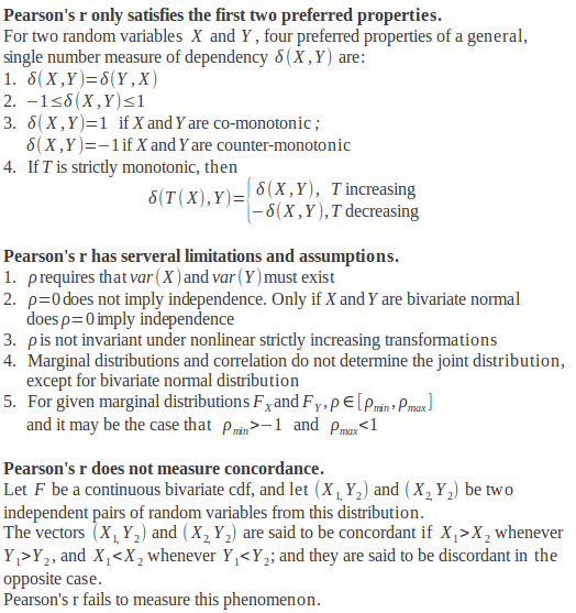 Mathematical Explanations on Shortcommings of Pearson's r